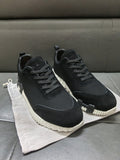 Black Knit-Style Low-Top Sneakers — hero