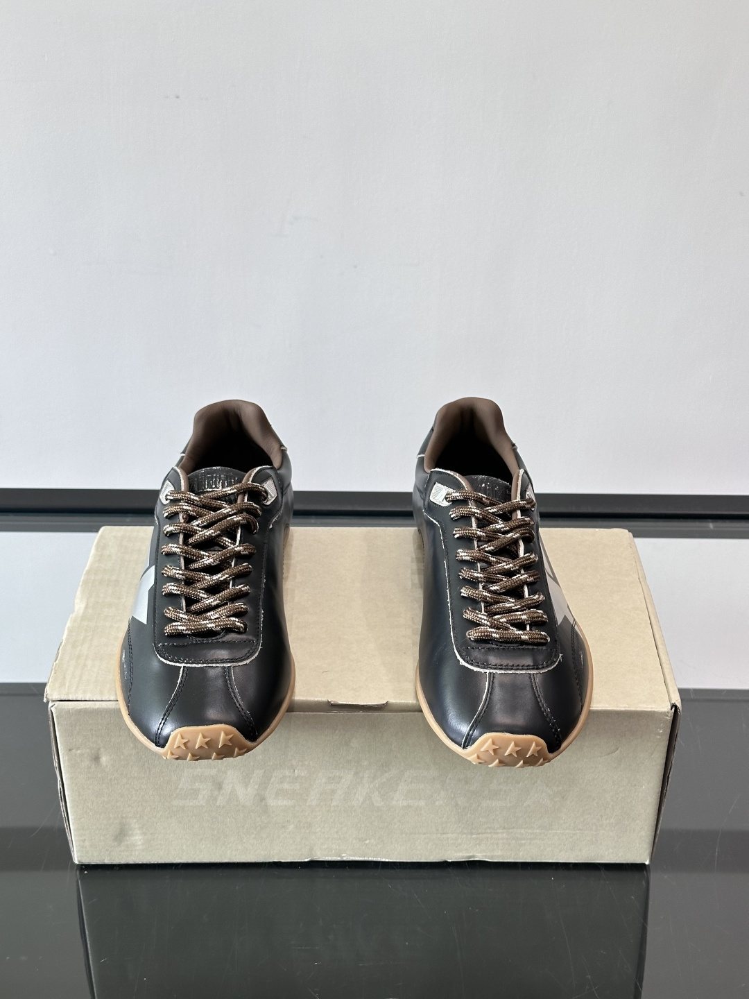 Golden Goose Black Star Low-Top Sneakers — front