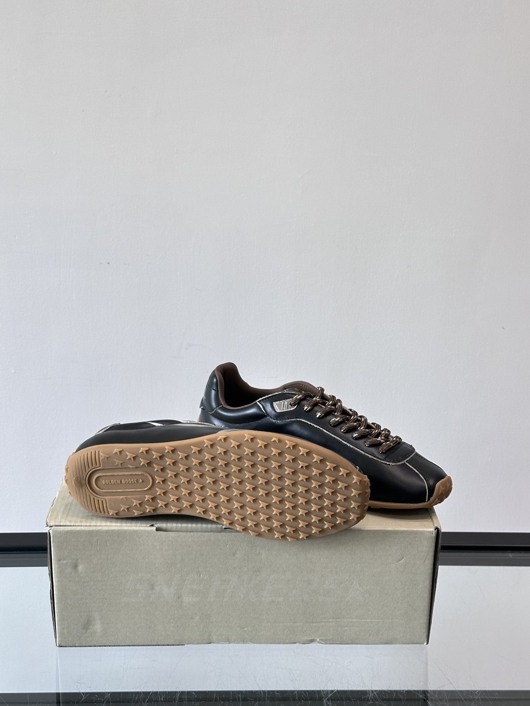 Golden Goose Black Star Low-Top Sneakers — front
