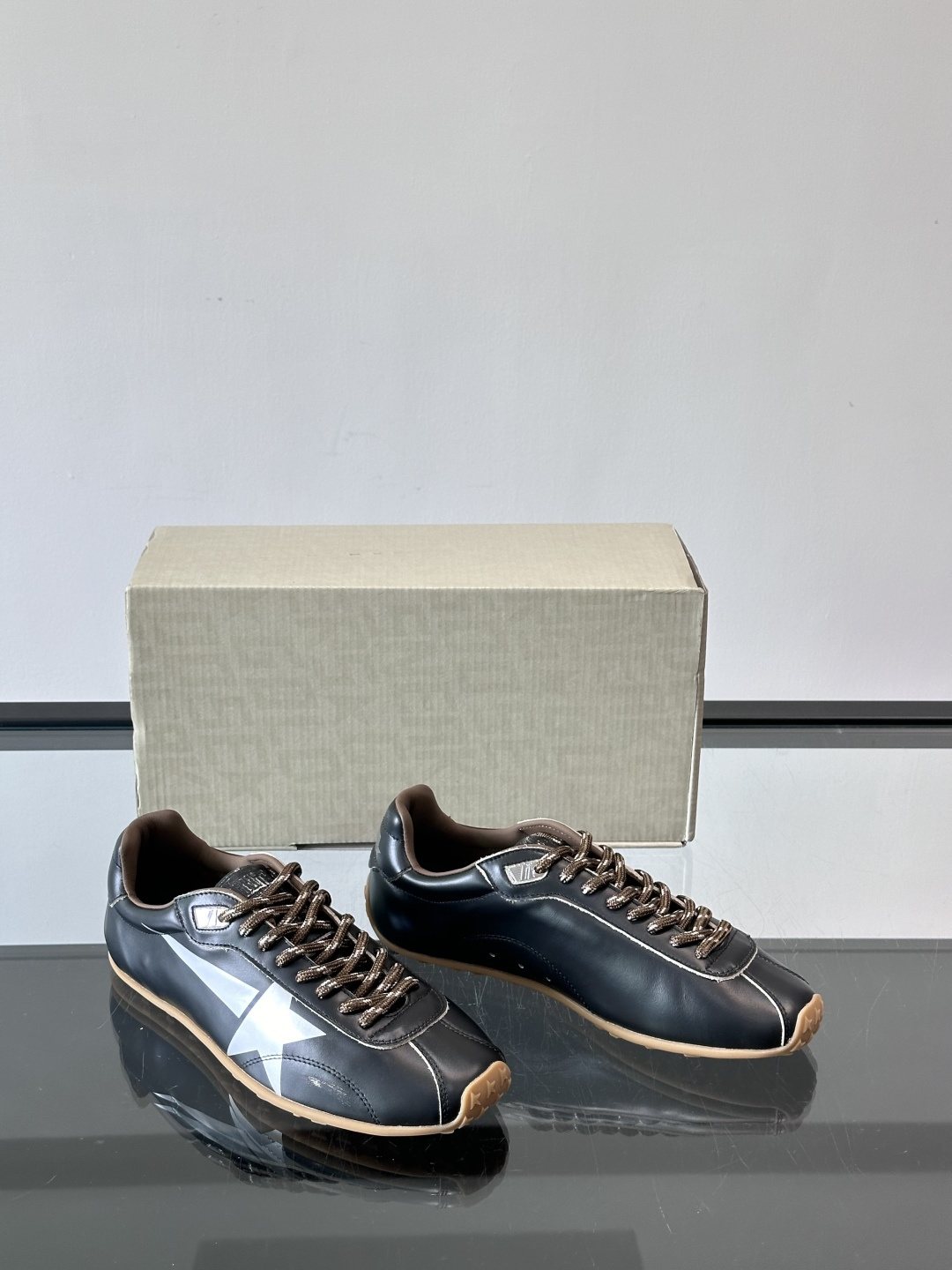 Golden Goose Black Star Low-Top Sneakers — front