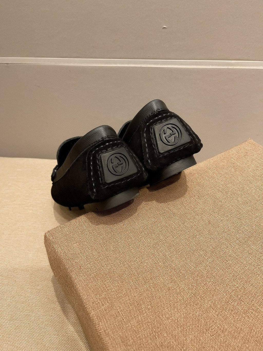 Gucci Black Horsebit Loafers — back