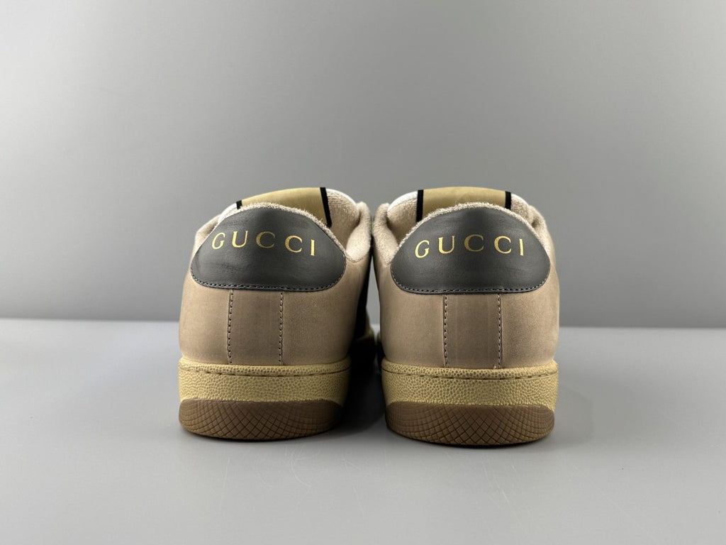 Gucci Aged Stripe Low-Top Sneakers — back