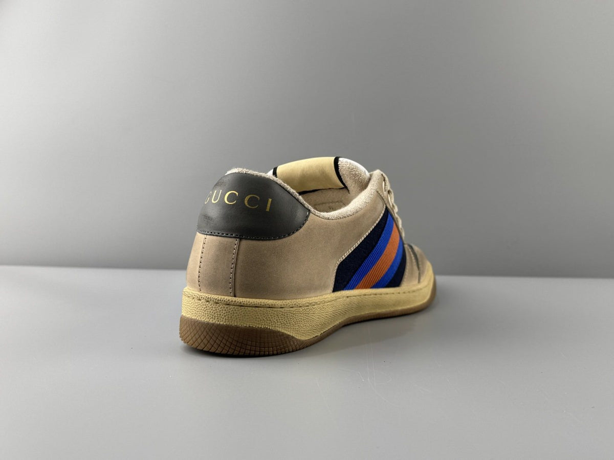 Gucci Aged Stripe Low-Top Sneakers — back