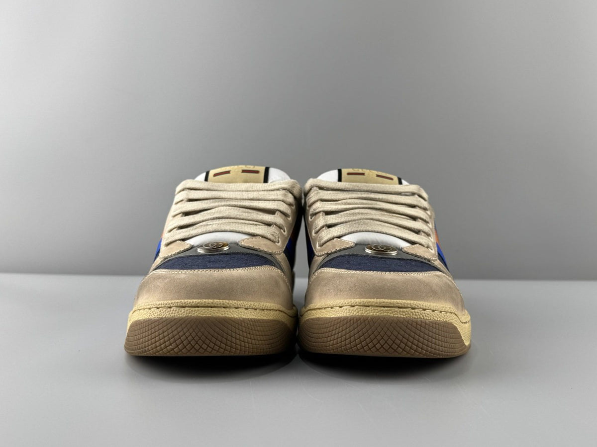 Gucci Aged Stripe Low-Top Sneakers — hero