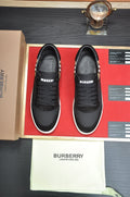 Burberry Check Heel Low-Top Sneakers — hero