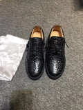 Giuseppe Zanotti Black Perforated Low-Top Sneakers — hero