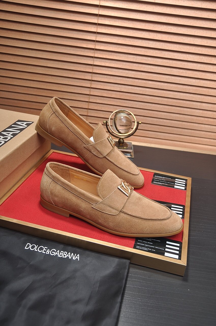 Dolce & Gabbana Metal-Embellished Loafers — front