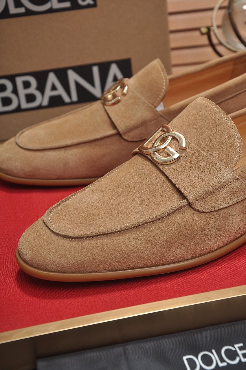 Dolce & Gabbana Metal-Embellished Loafers — front