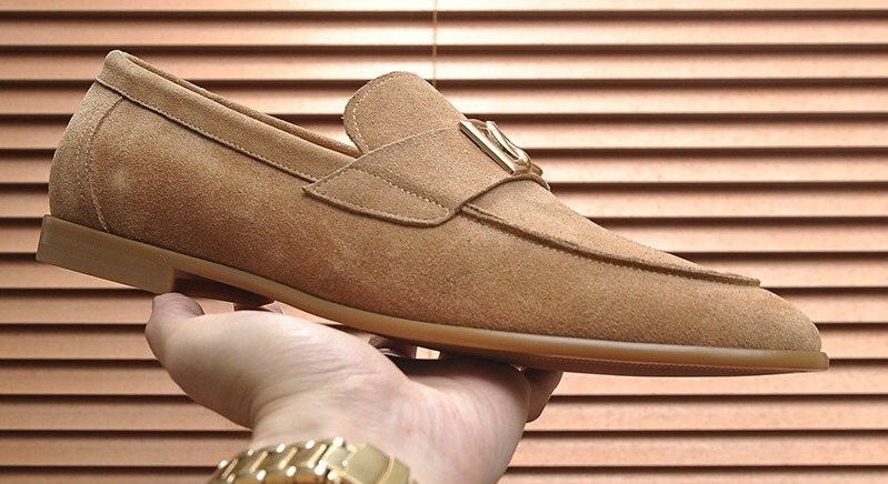 Dolce & Gabbana Metal-Embellished Loafers — front