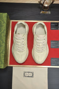 Gucci Ivory and Pale Pink Chunky Sneakers — front