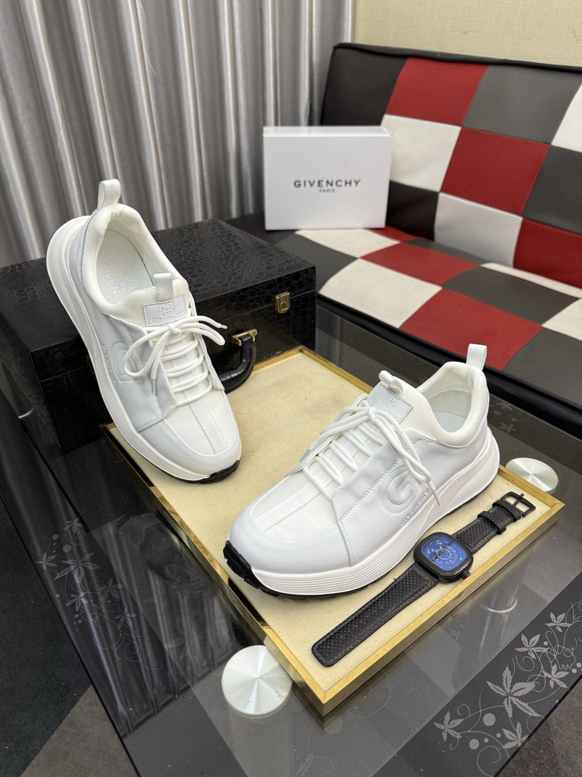 GIVENCHY Low-Top Logo Strap Sneakers — hero