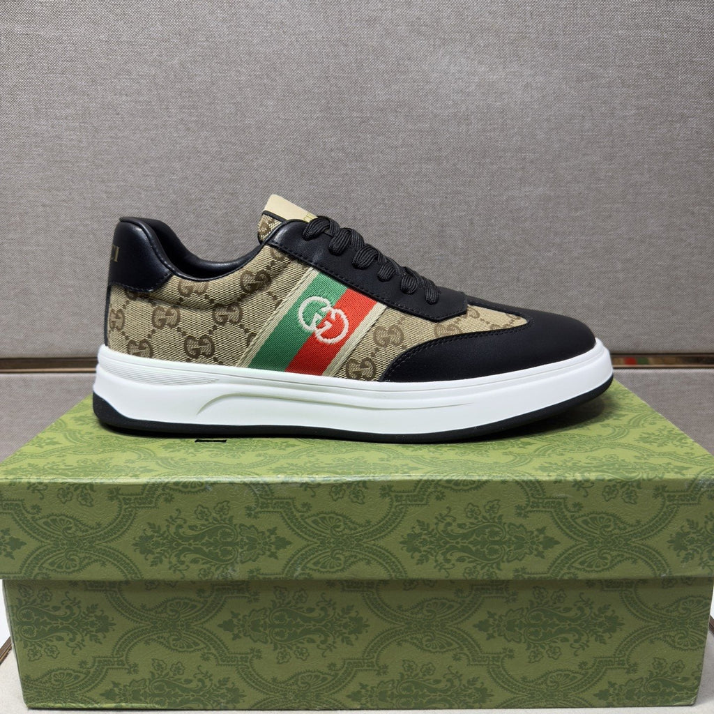 Gucci Web Stripe Low-Top Sneakers — side