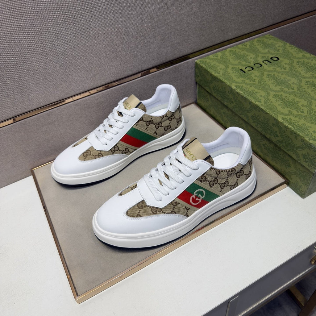 Gucci Web Stripe Low-Top Sneakers — side