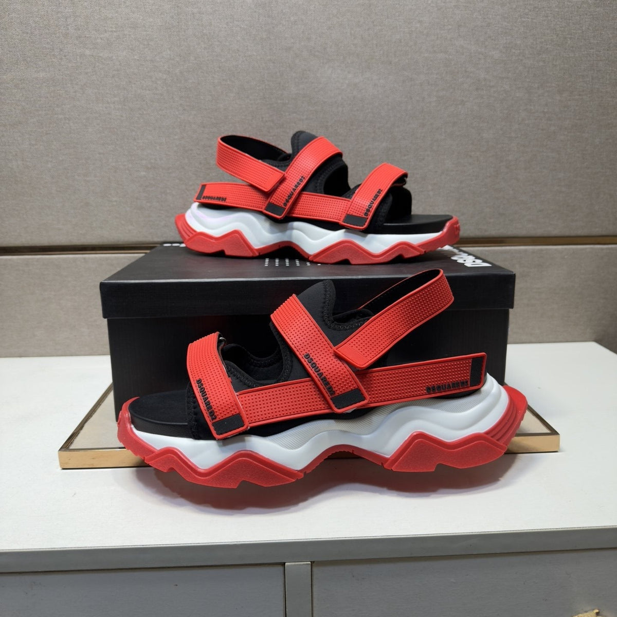DSQUARED2 Multi-Strap Sport Sandals — front