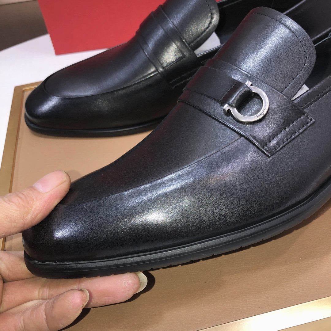 Ferragamo Buckle Slip-On Loafers — detail