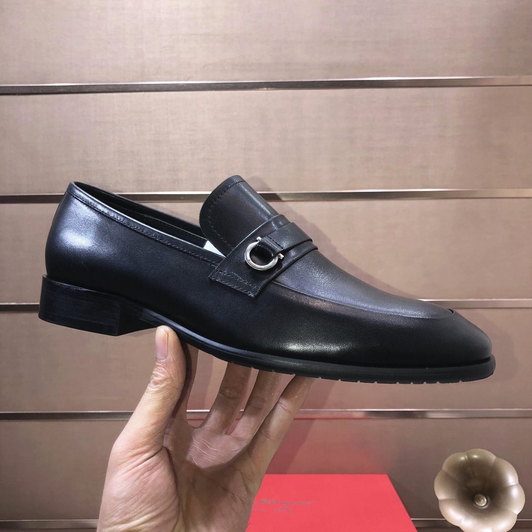 Ferragamo Buckle Slip-On Loafers — detail