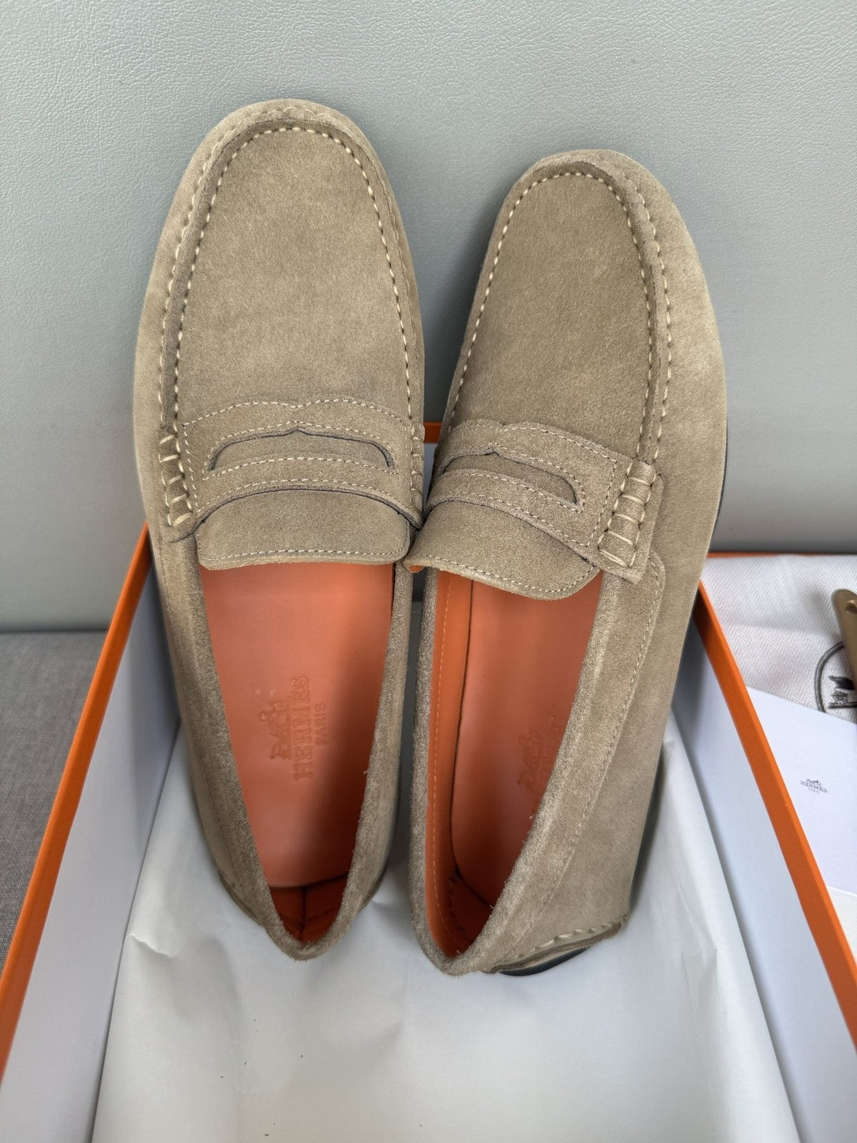 Hermès Men's Driving Loafers — front