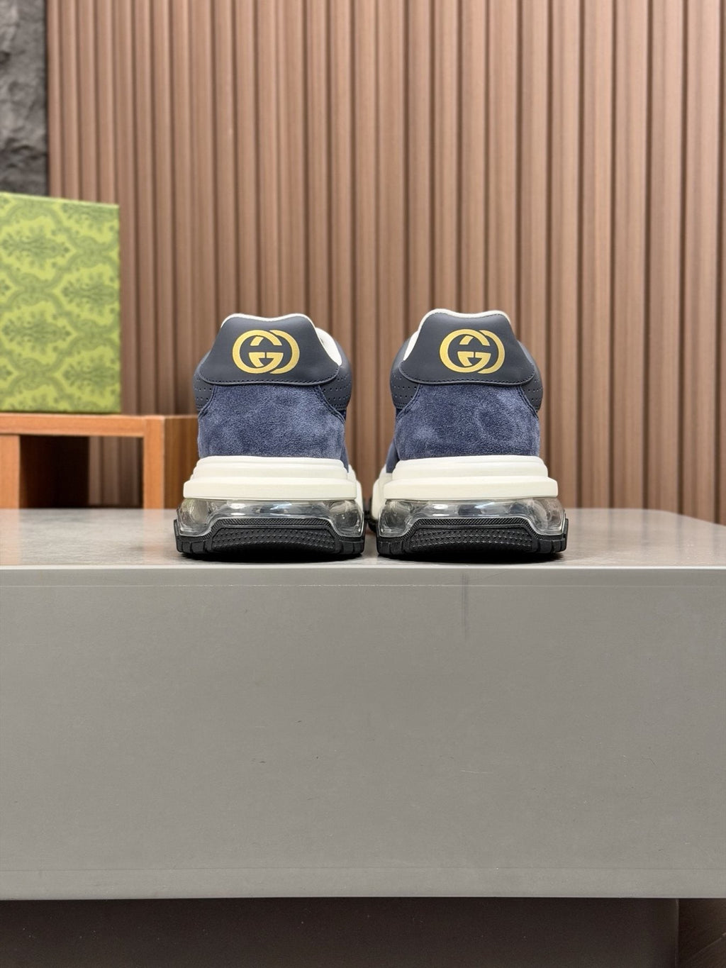 Gucci Paneled Low-Top Sneakers — back