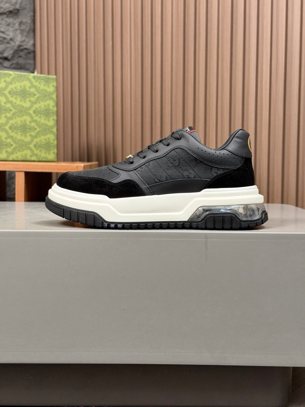 Gucci Paneled Low-Top Sneakers — side