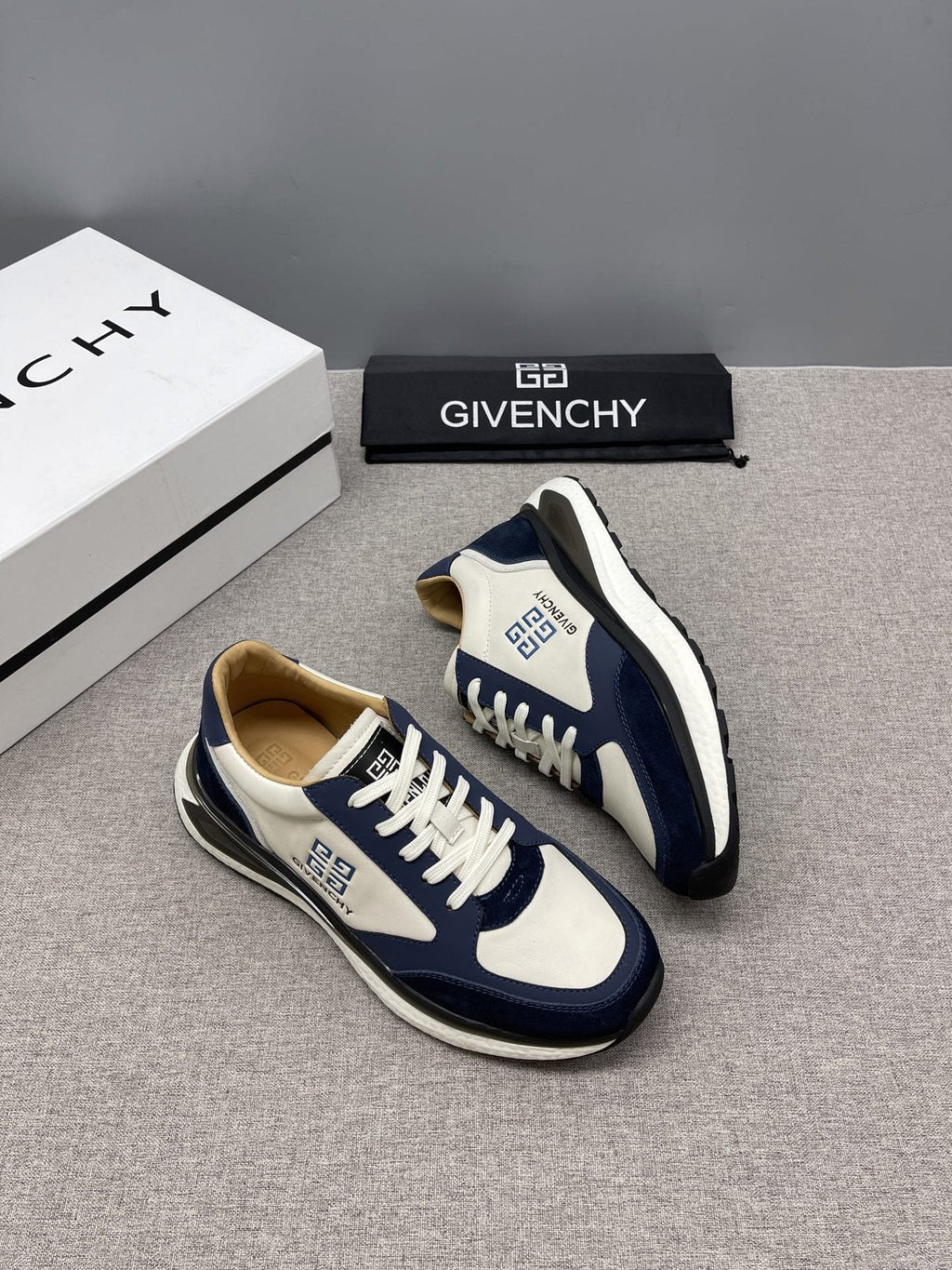 Givenchy Black and White Low-Top Sneakers — model