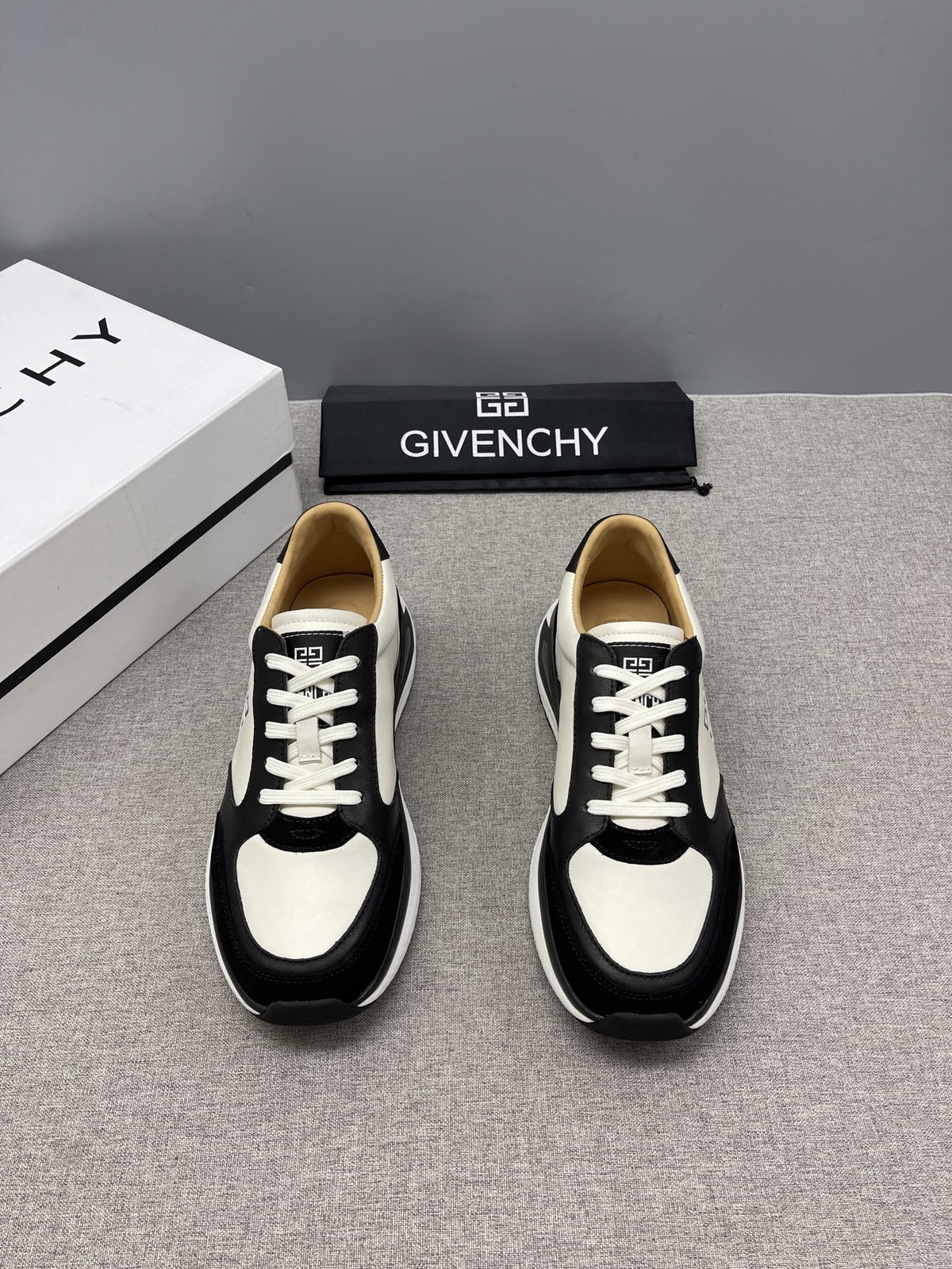 Givenchy Black and White Low-Top Sneakers — hero