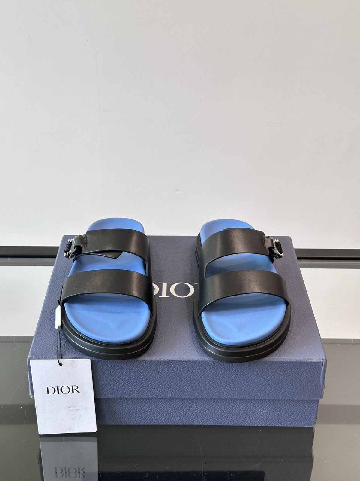 Dior Aqua Men's Slide Sandals — front