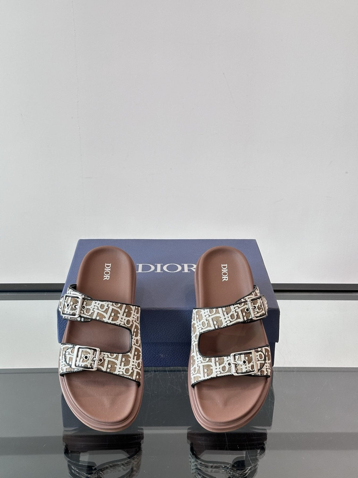 Dior Double-Strap Slide Sandals — front