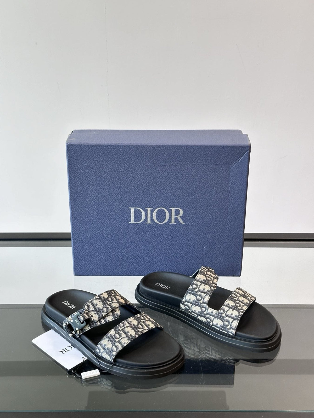 Dior Double-Strap Slide Sandals — front