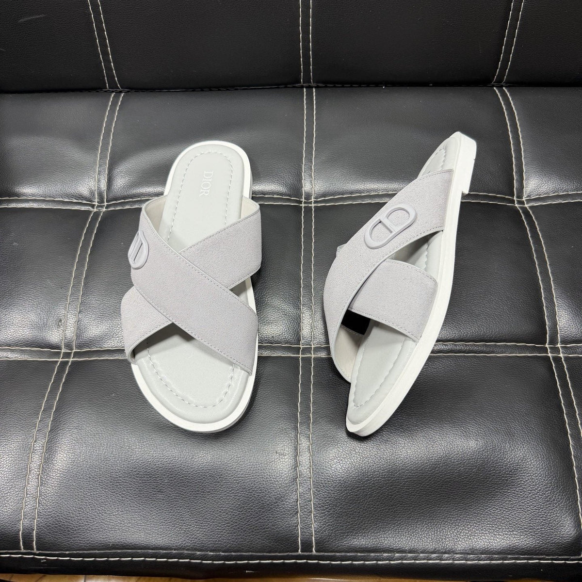 Dior Crossover Slide Sandals — front