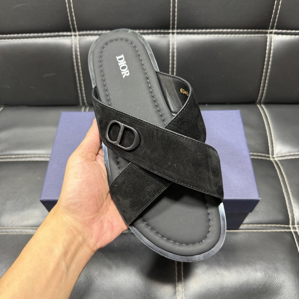 Dior Crossover Slide Sandals — front