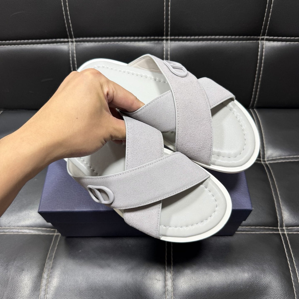 Dior Crossover Slide Sandals — model