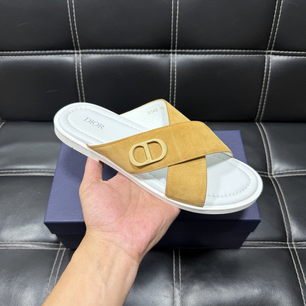 Dior Crossover Slide Sandals — front