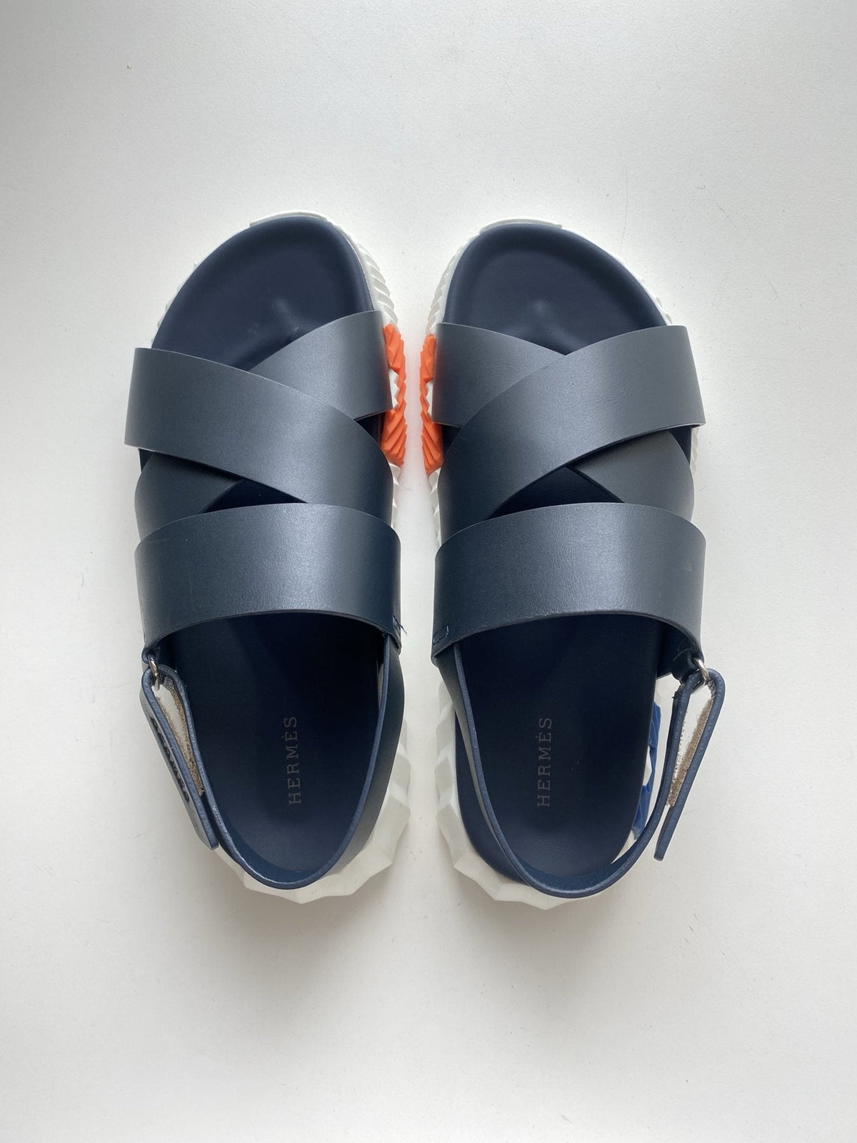Hermès Nappa Calfskin Slingback Sandals — front