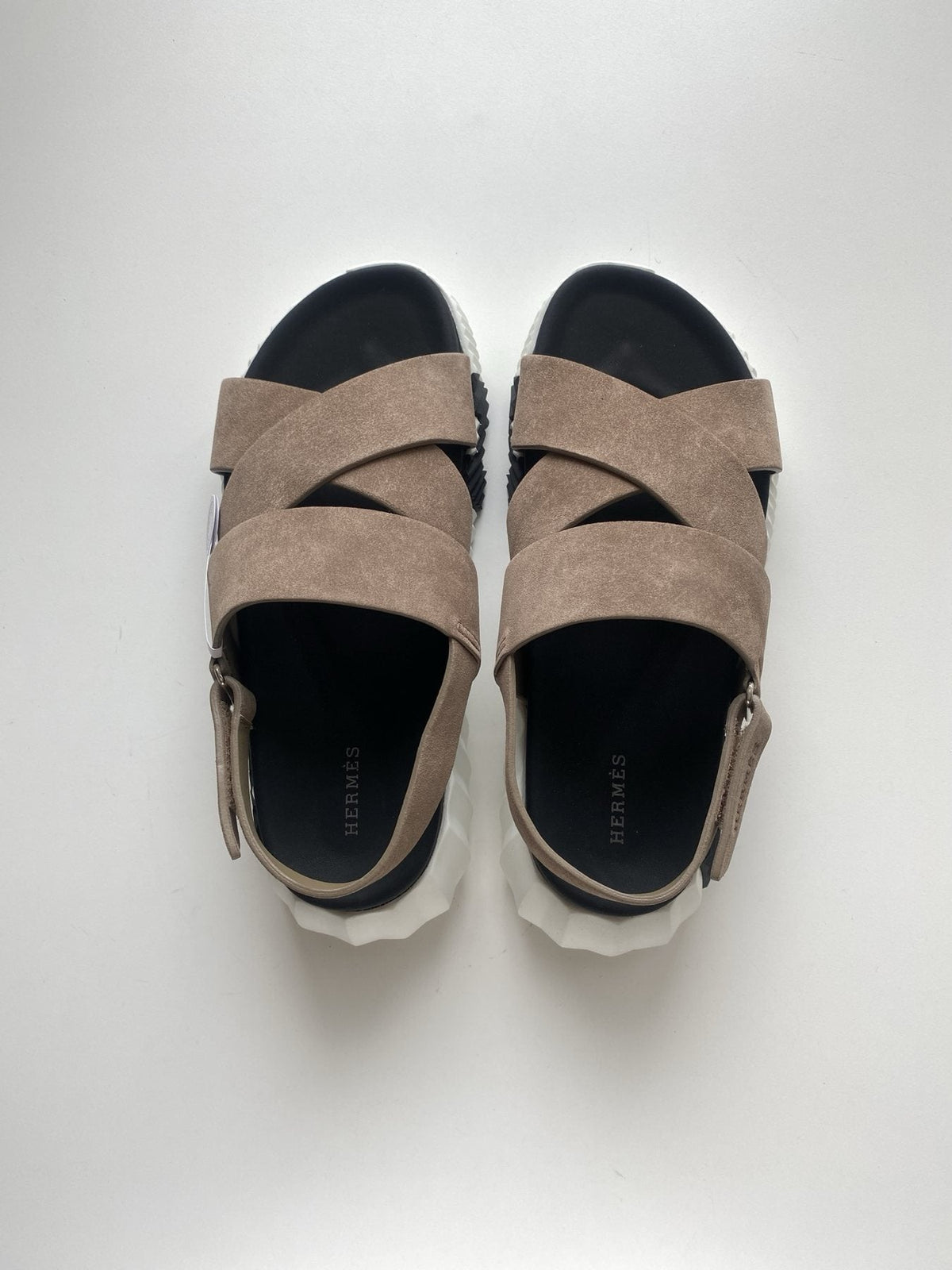 Hermès Nappa Calfskin Slingback Sandals — front