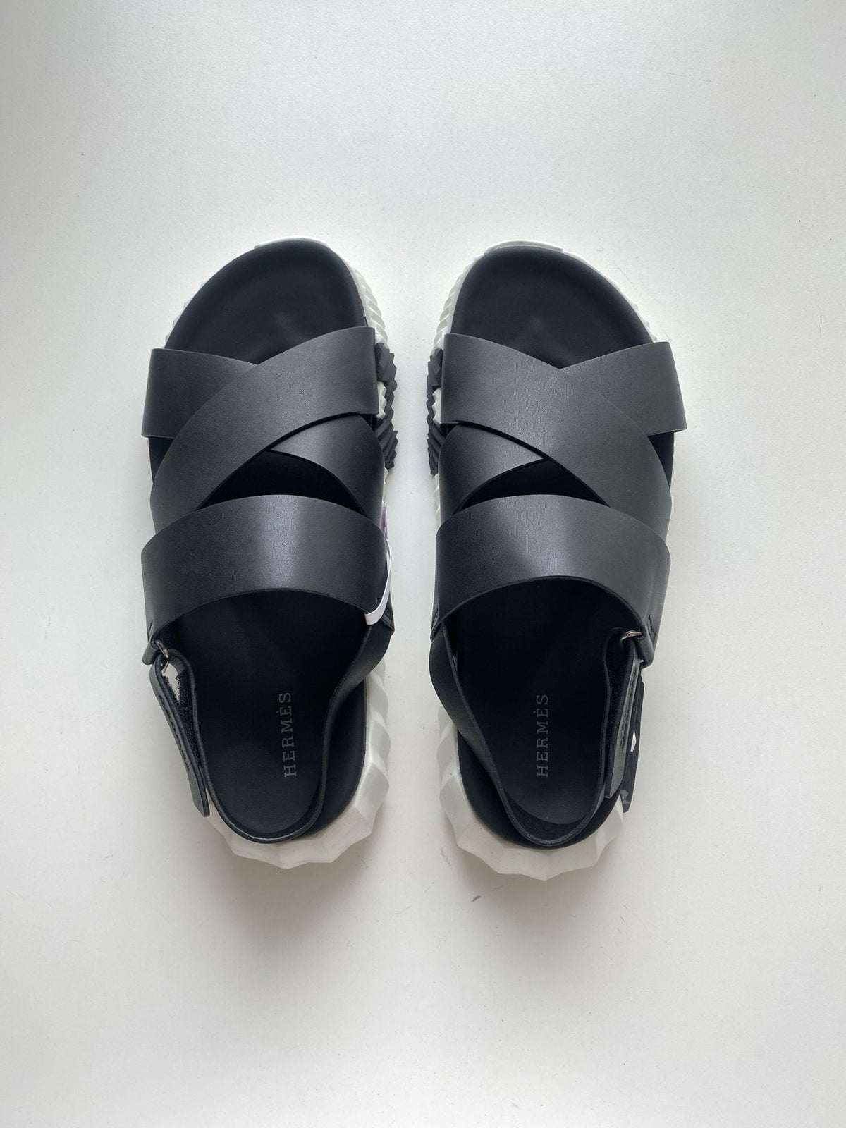 Hermès Nappa Calfskin Slingback Sandals — front