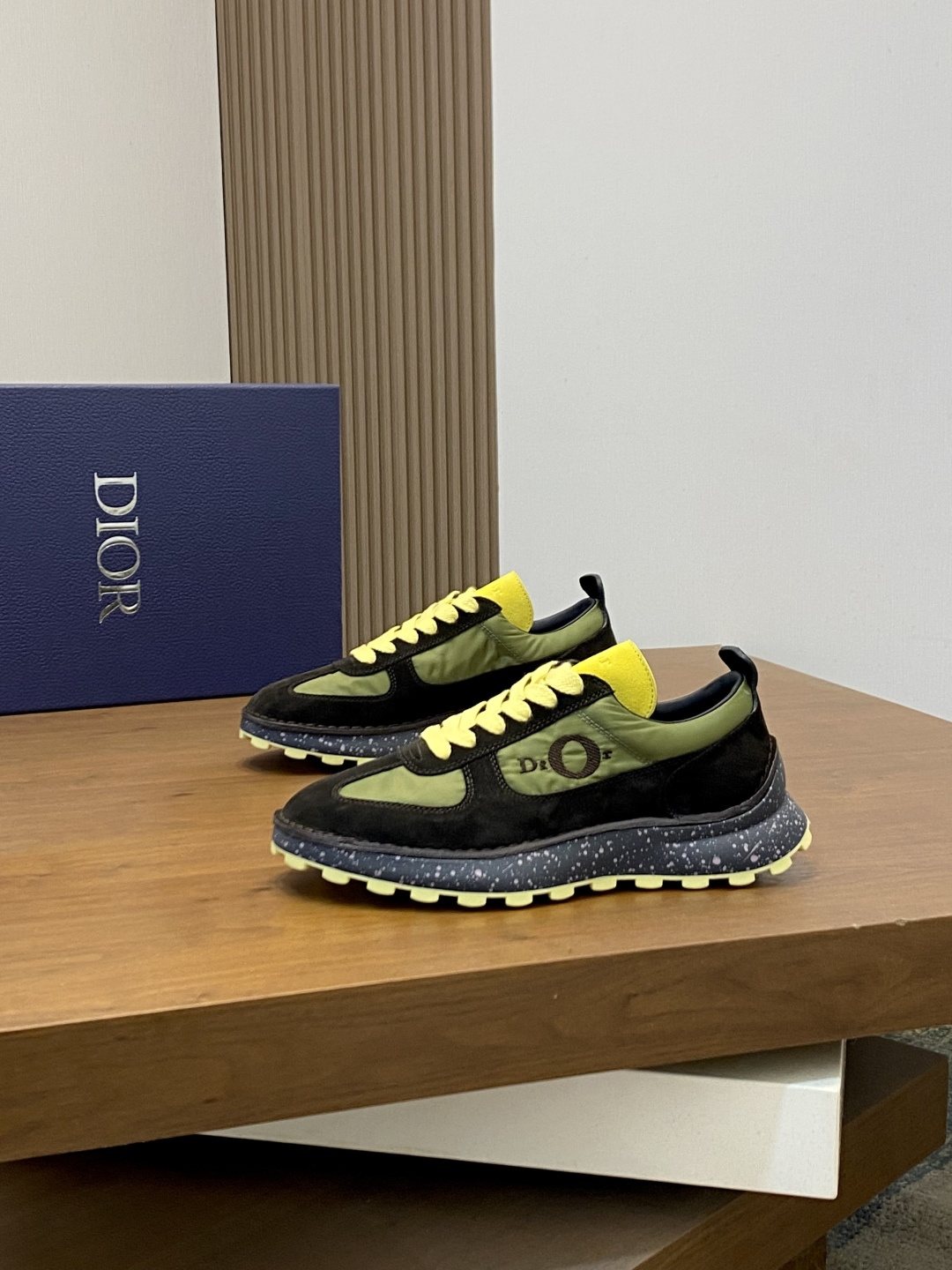 Dior Paneled Low-Top Sneakers — front
