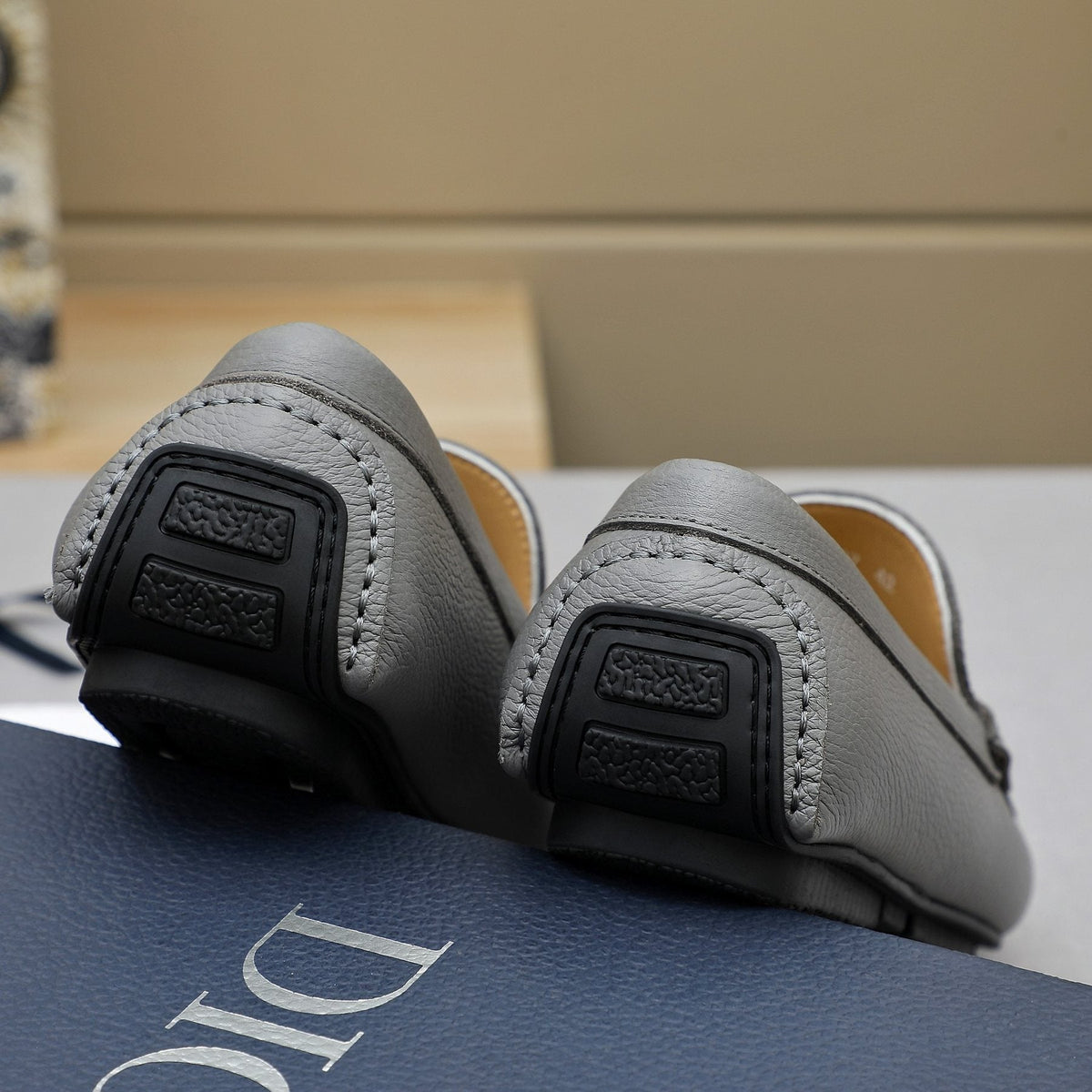 Dior CD Hardware Slip-On Loafers — back