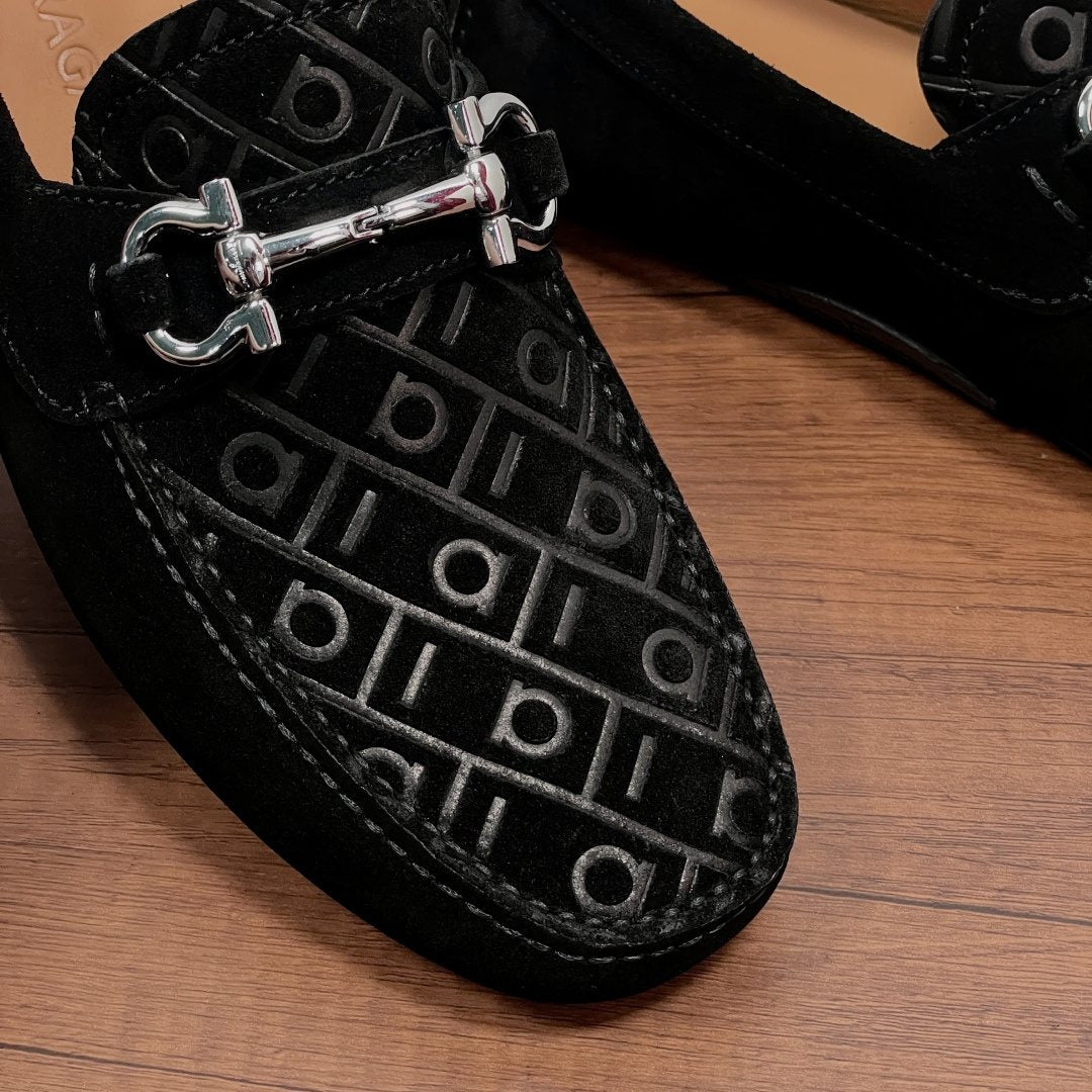 Ferragamo Horsebit Driving Shoes — detail