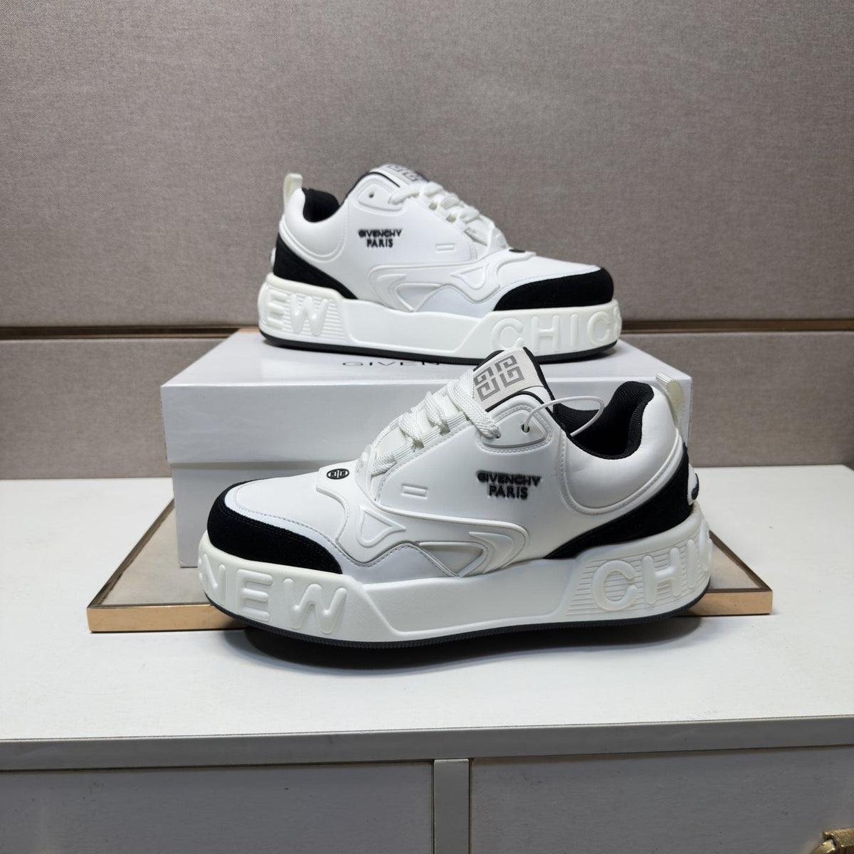 Givenchy Layered Panel Sneakers — front