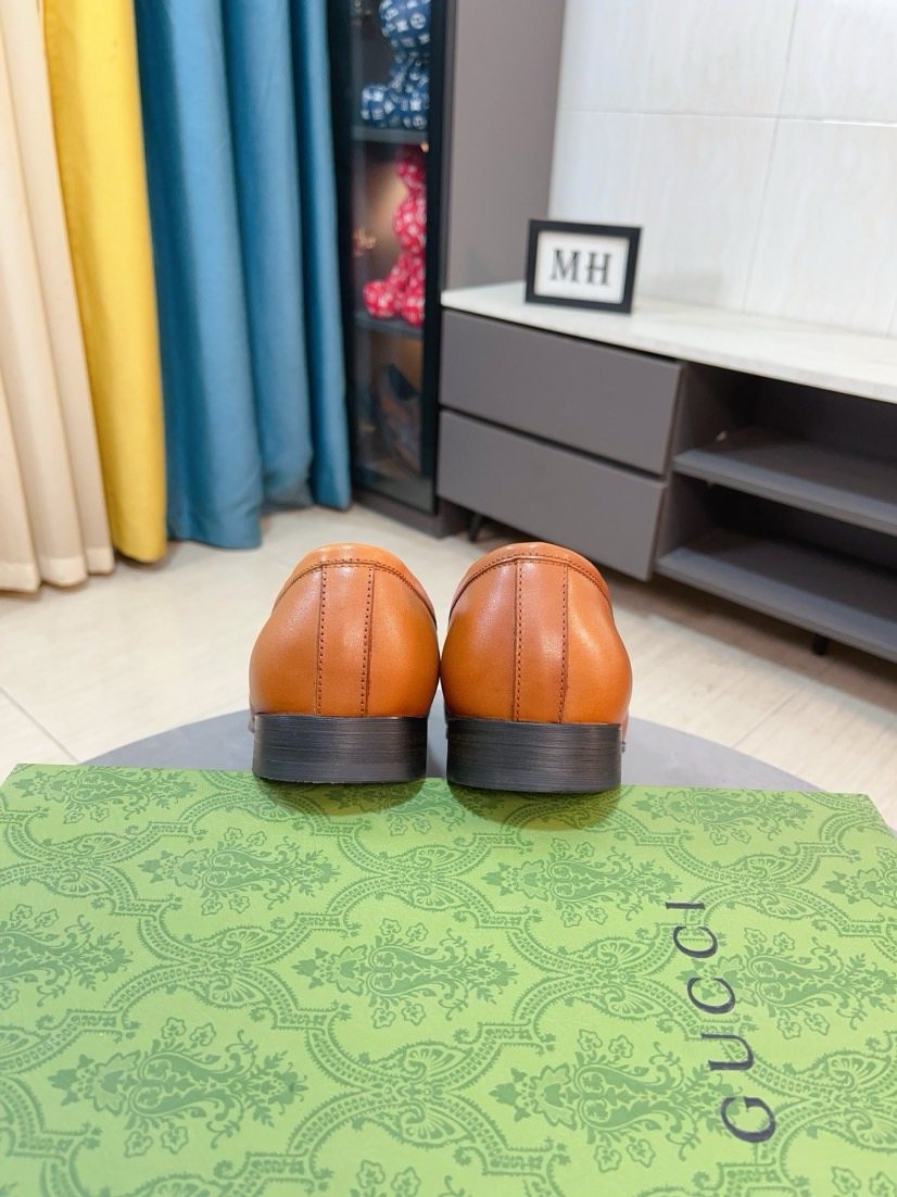 Gucci Metal-Accent Loafers — back