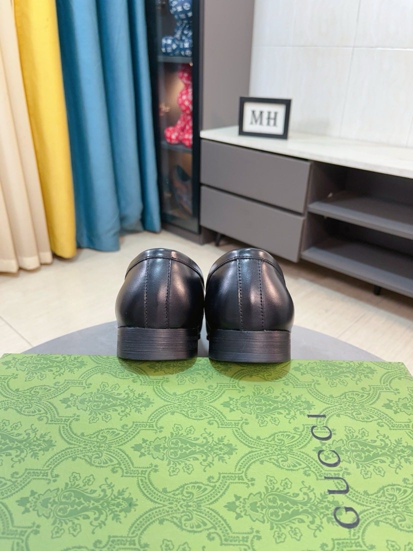 Gucci Metal-Accent Loafers — back