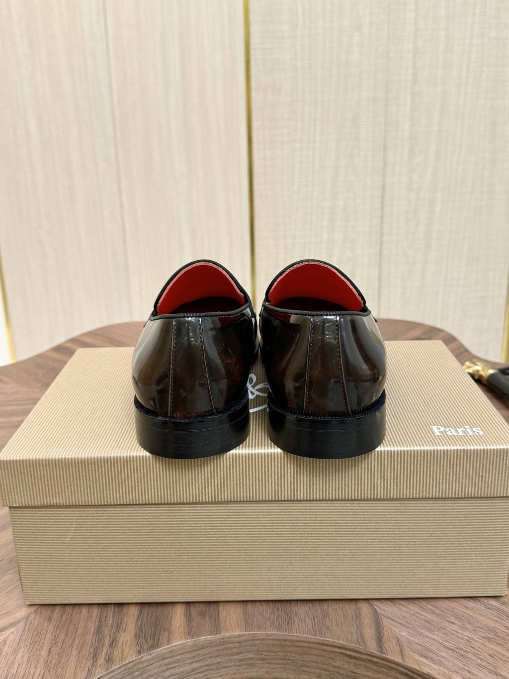 Christian Louboutin Black Hardware Loafers — back