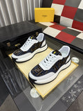 Fendi Men's Patterned Panel Sneakers — front