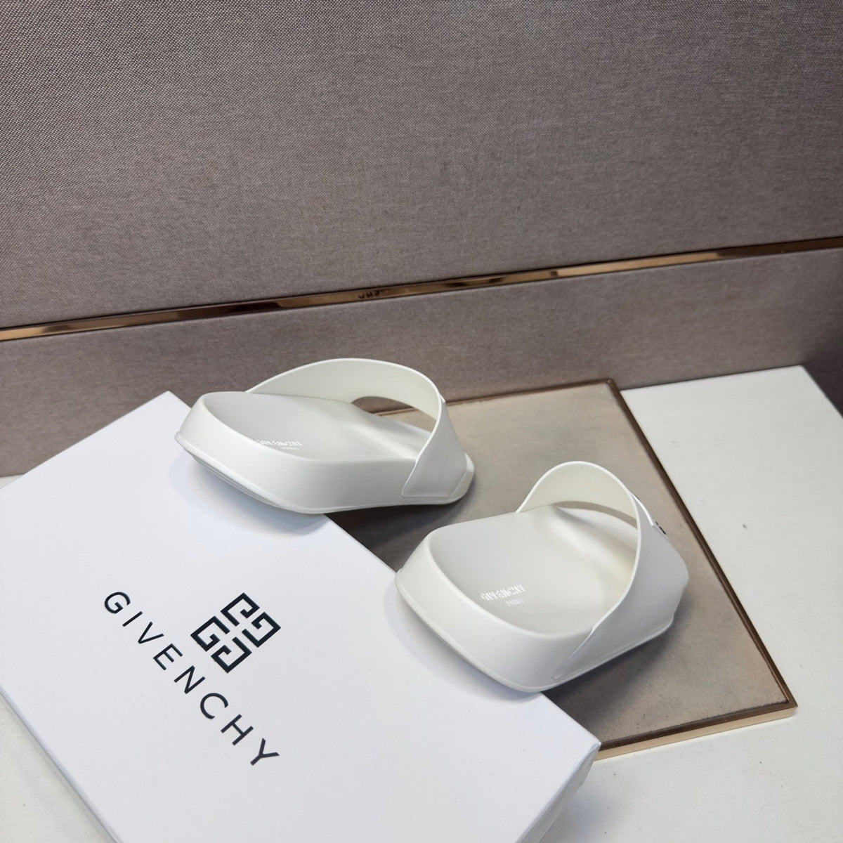 Givenchy Logo Strap Slide Sandals — front