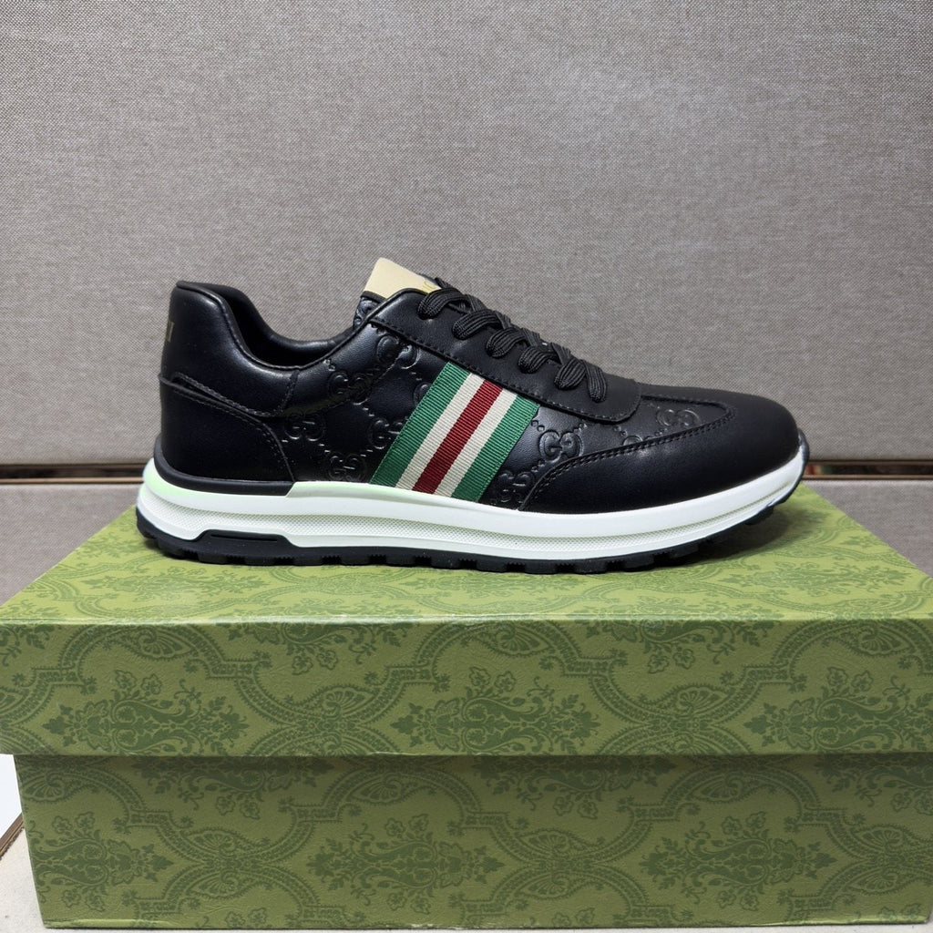 Gucci Striped Low-Top Sneakers — side