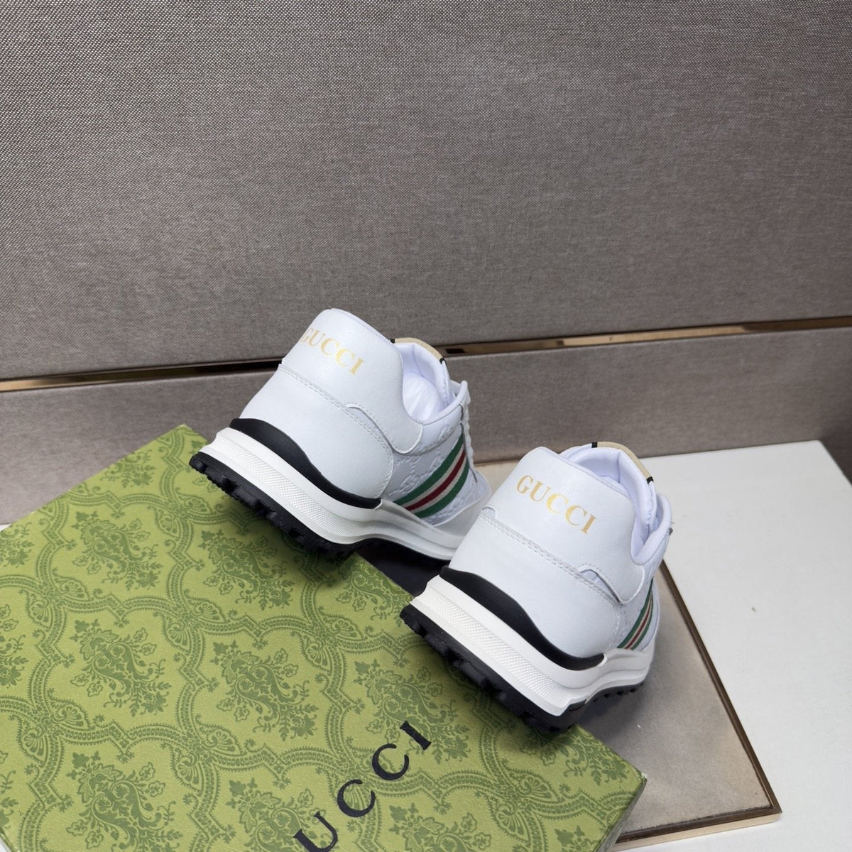 Gucci Striped Low-Top Sneakers — back