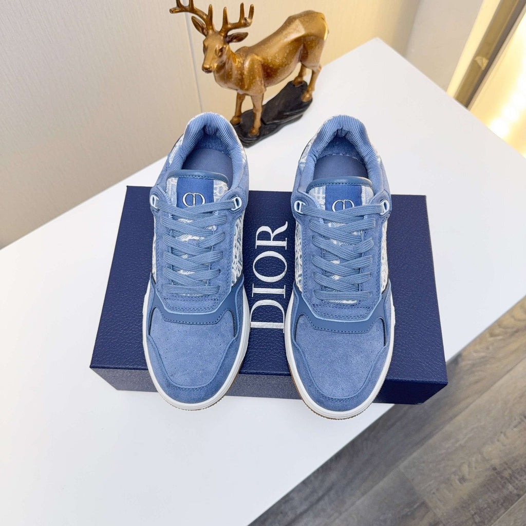 Dior Patterned Panel Low-Top Sneakers — front