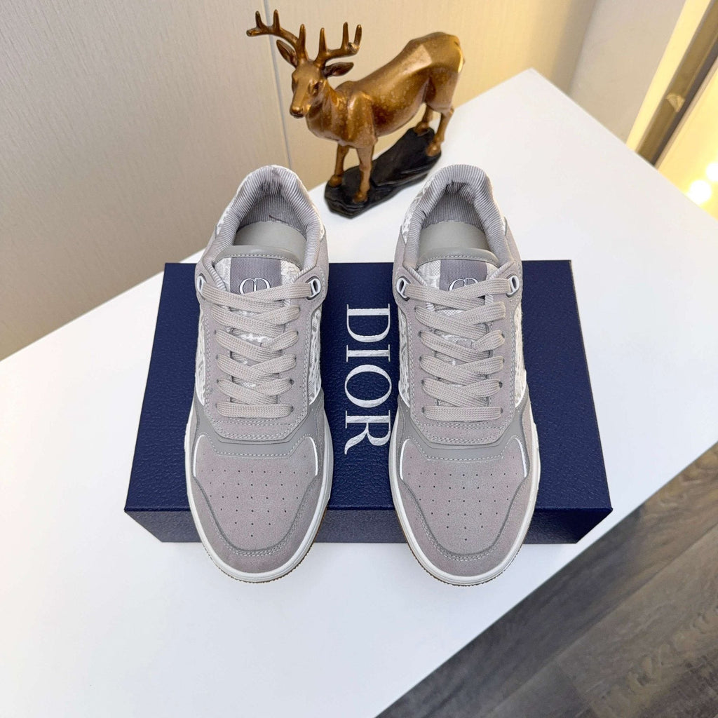 Dior Patterned Panel Low-Top Sneakers — front