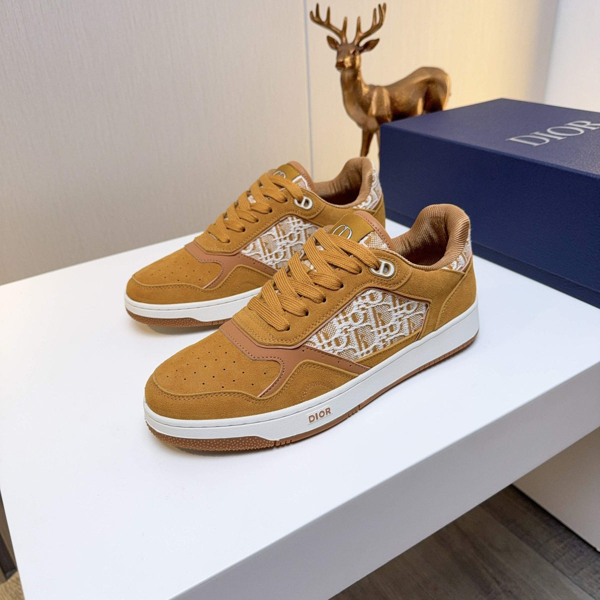 Dior Patterned Panel Low-Top Sneakers — hero