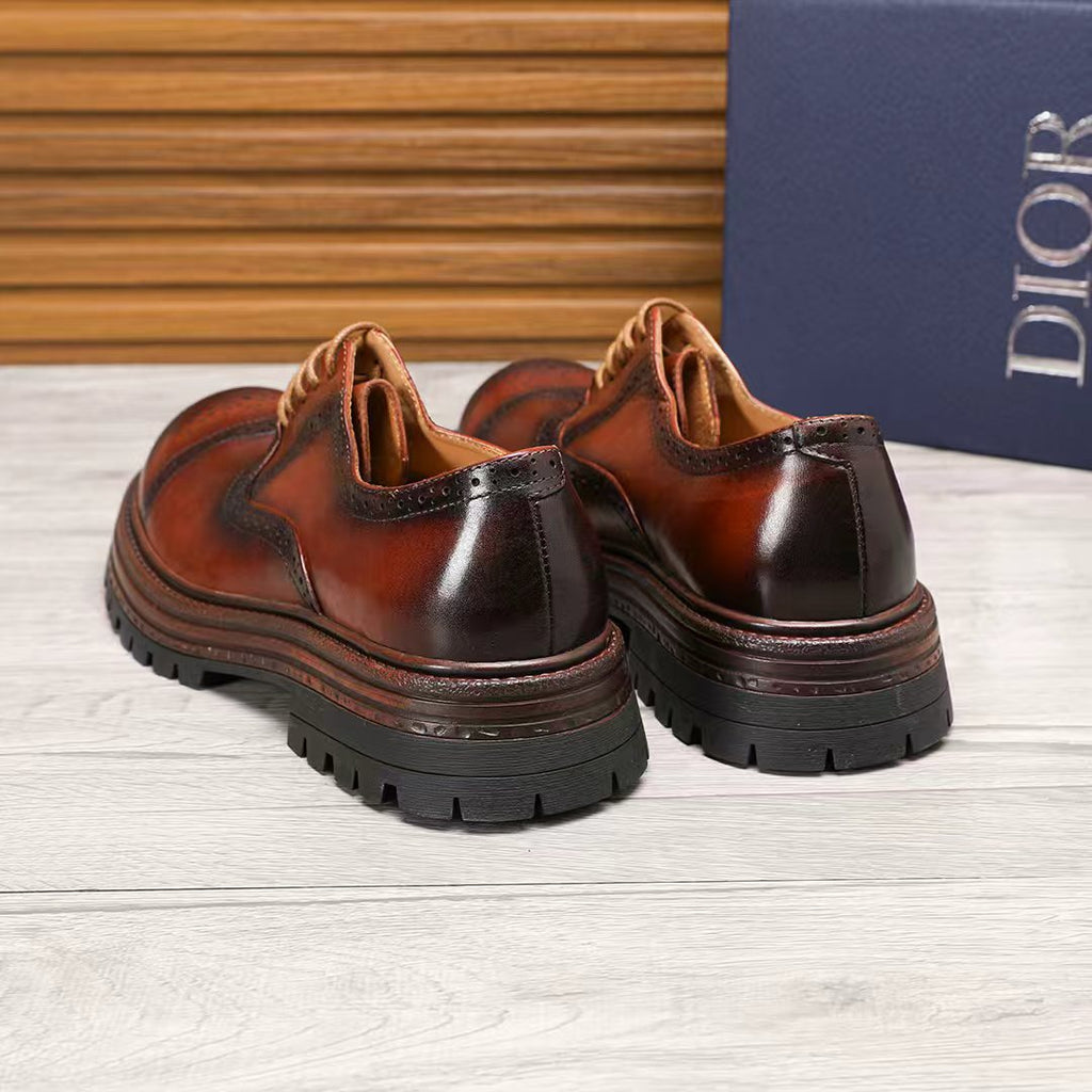 Dior Lace-Up Brogue Shoes — back